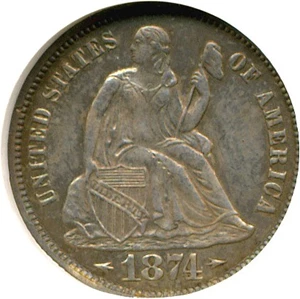 image for: 1874 10c Arrows NGC Proof 63