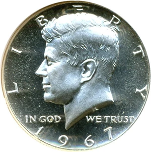 image for: 1967 50c SMS NGC MS67 Cameo