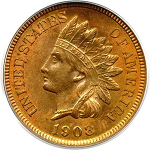 image for: 1908 1c PCGS MS65 RB