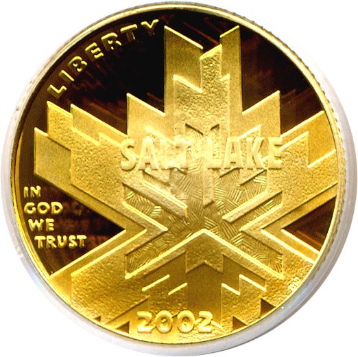 image for: 2002-W $5 Salt Lake City Olympics PCGS Proof 69 DCameo