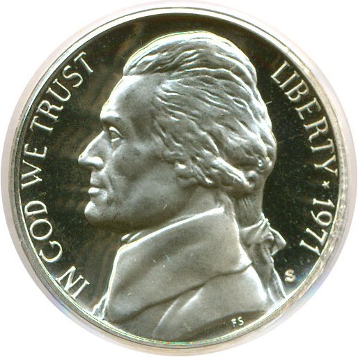 image for: 1971-S 5c  PCGS Proof 68 DCameo