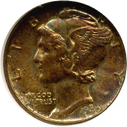 image for: 1940 10c  NGC AU58 