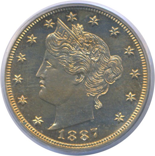 image for: 1887 5c  PCGS Proof 65