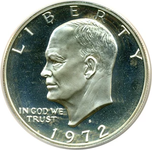 image for: 1972-S $1 Silver ANACS Proof 68 DCameo