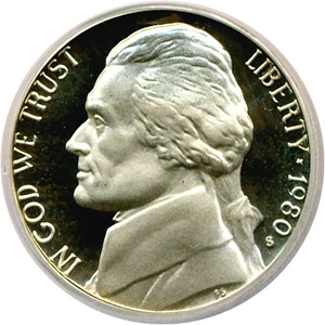 image for: 1980-S 5c ICG Proof 70 DCameo