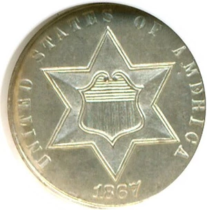 image for: 1867 3cS NGC Proof 64