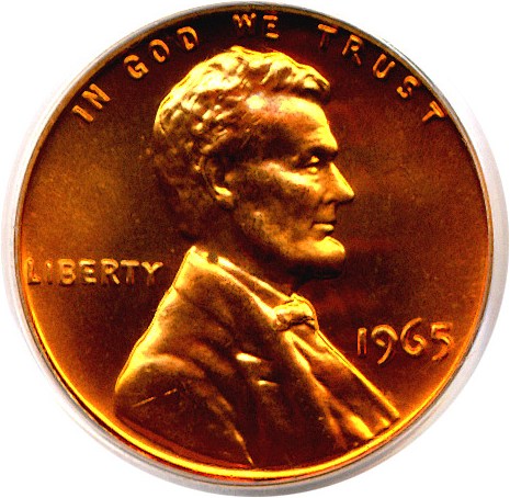 image for: 1965 1c SMS PCGS MS67 RD