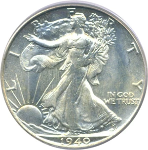 image for: 1940-S 50c PCGS MS64