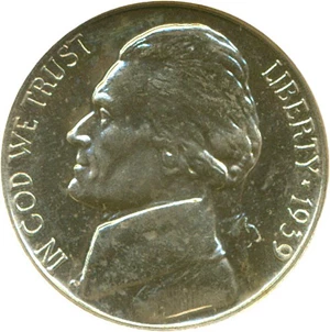 image for: 1939 5c NGC Proof 65