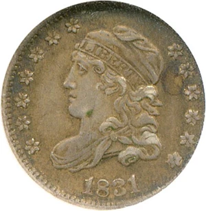 image for: 1831 H10c NGC AU50 ex: Jules Reiver Collection (LM-5)