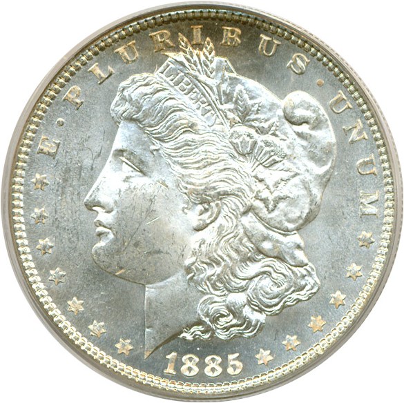 image for: 1885 $1  PCGS MS63 PL