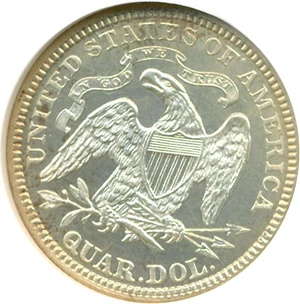 image for: 1883 25c NGC Proof 64 Cameo