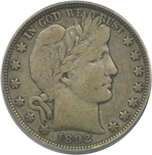 image for: 1892-O 50c PCGS VF20
