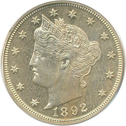image for: 1892 5c  PCGS Proof 64
