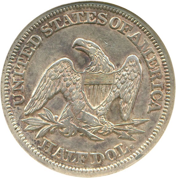 image for: 1855/54 50c Arrows NGC AU53