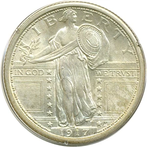 image for: 1917 25c Ty.1 PCGS MS62