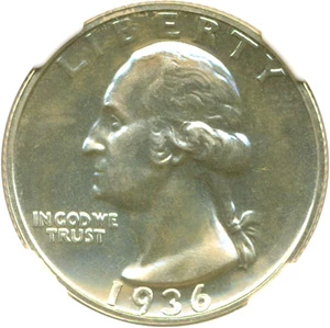 image for: 1936 25c NGC Proof 65