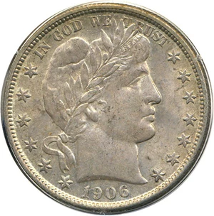 image for: 1906-S 50c PCGS AU58