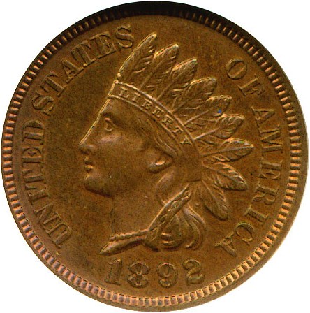image for: 1892 1c  NGC Proof 63 RB