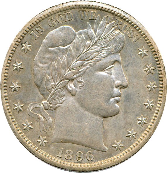 image for: 1896-S 50c  PCGS AU55 