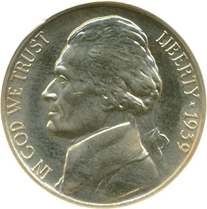 image for: 1939 5c NGC Proof 65
