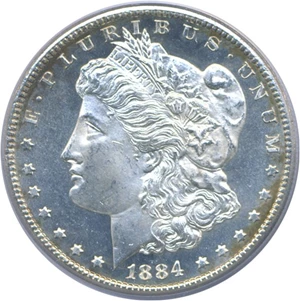 image for: 1884-CC $1 PCGS MS65 PL