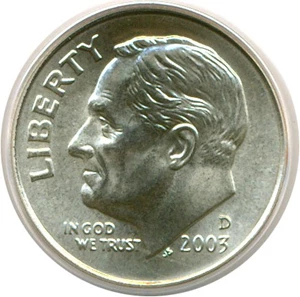 image for: 2003-D 10c PCGS MS68 FB