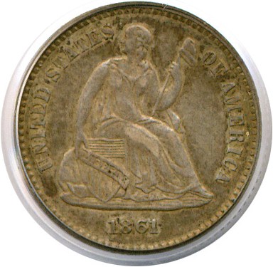 image for: 1861/0 H10c  PCGS XF45 