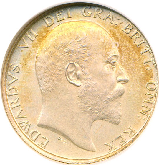 image for: Great Britain: 1902 Shil Matte ANACS Impaired Proof 60  (Cleaned)