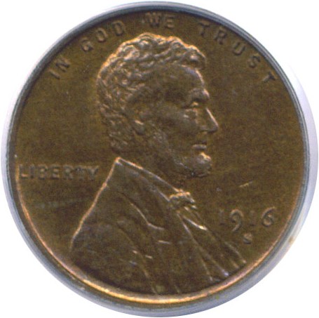 image for: 1916-S 1c  PCGS MS64 RB