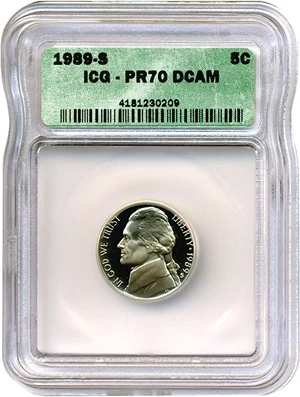 image for: 1989-S 5c ICG Proof 70 DCameo