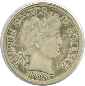 image for: 1896-O 10c PCGS VF25