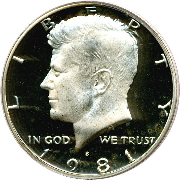 image for: 1981-S 50c Ty.2 PCGS Proof 69 DCameo