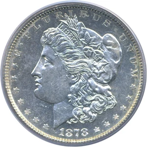 image for: 1878 7TF $1 Rev.'78 PCGS MS63 PL