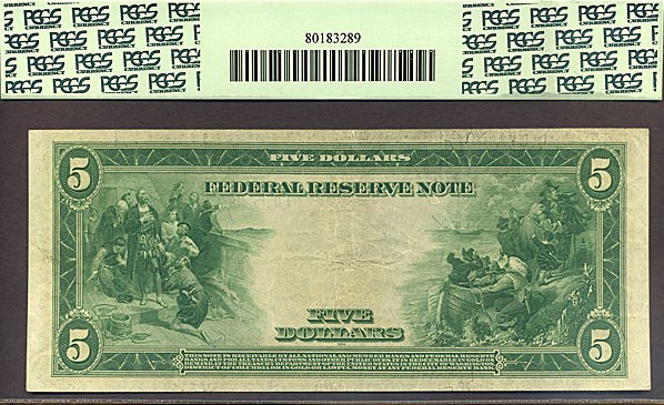 image for: Fr.859c 1914 $5 Blue Seal PCGS VF35  [D66264326A]