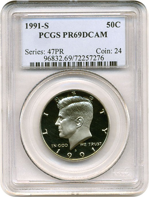 image for: 1991-S 50c  PCGS Proof 69 DCameo