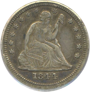 image for: 1844-O 25c PCGS XF45