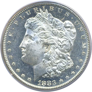 image for: 1883-CC $1 PCGS MS63 DMPL ex: GSA