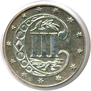 image for: 1870 3cS PCGS Proof 62