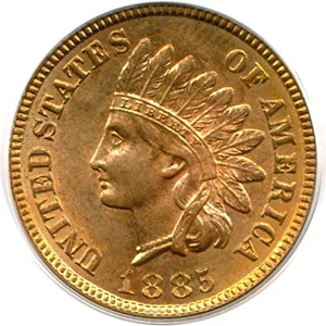 image for: 1885 1c PCGS MS64 RD