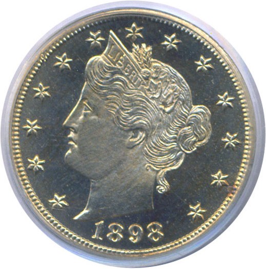 image for: 1898 5c  PCGS Proof 65 Cameo