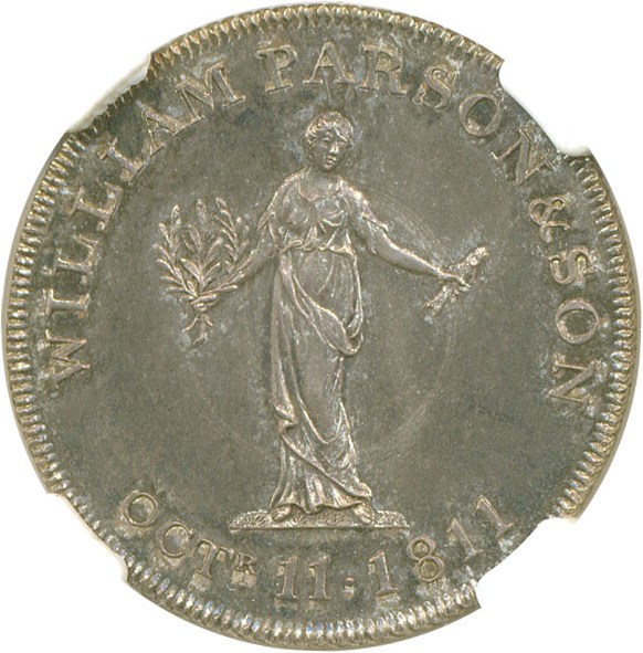 image for: GB Token: 1811 2S Attleborough. Wm. Parsons & Sons NGC MS63 (Davis-4) 