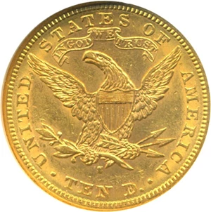 image for: 1887-S $10 NGC AU58