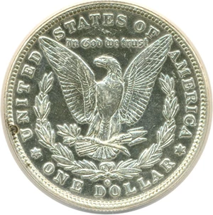 image for: Top 100 VAM: 1880-O $1 VAM 5 8/7 Crossbar ANACS AU50 Details (Polished)