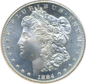 image for: 1884-CC $1 NGC MS66 PL