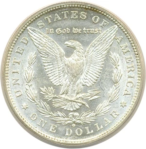 image for: Hot 50 VAM: 1880-O $1 VAM 16 Checkmark ANACS AU55 Details (Cleaned)