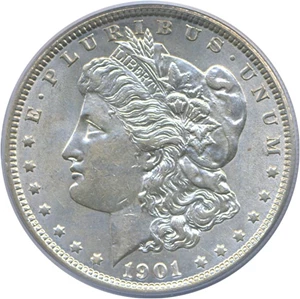 image for: 1901 $1 PCGS AU58