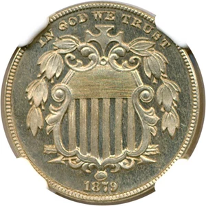 image for: 1879 5c NGC Proof 66 Cameo