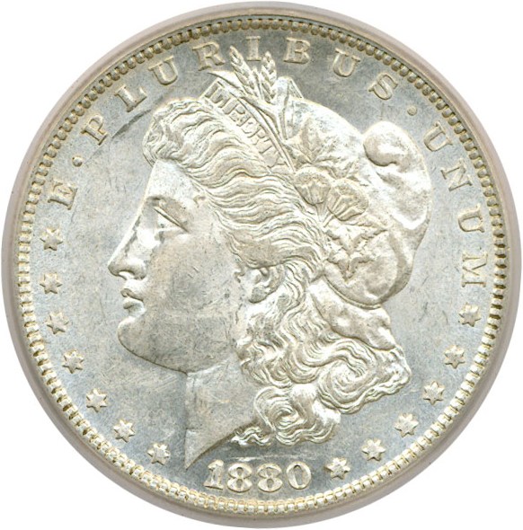 image for: Top 100 VAM: 1880/79-O $1 VAM-4  ICG AU58