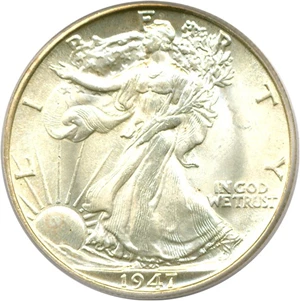 image for: 1947 50c PCGS MS65